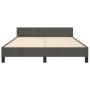 Dark gray velvet bed frame with headboard 140x200 cm by vidaXL, Beds and slatted bases - Ref: Foro24-3125941, Price: 241,62 €...
