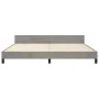 Light gray velvet bed frame with headboard 200x200cm by vidaXL, Beds and slatted bases - Ref: Foro24-3125775, Price: 228,87 €...