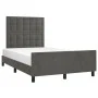 Dark gray velvet bed frame with headboard 120x200 cm by vidaXL, Beds and slatted bases - Ref: Foro24-3125990, Price: 171,30 €...