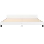 White synthetic leather headboard bed frame 200x200 cm by vidaXL, Beds and slatted bases - Ref: Foro24-3125470, Price: 248,76...