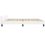 White synthetic leather headboard bed frame 200x200 cm by vidaXL, Beds and slatted bases - Ref: Foro24-3125470, Price: 248,76...