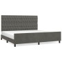 Dark gray velvet bed frame with headboard 200x200 cm by vidaXL, Beds and slatted bases - Ref: Foro24-3125959, Price: 265,35 €...