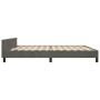 Dark gray velvet bed frame with headboard 200x200 cm by vidaXL, Beds and slatted bases - Ref: Foro24-3125959, Price: 265,35 €...