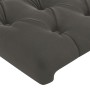Dark gray velvet bed frame with headboard 200x200 cm by vidaXL, Beds and slatted bases - Ref: Foro24-3125959, Price: 265,35 €...