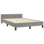Light gray velvet bed frame with headboard 120x200cm by vidaXL, Beds and slatted bases - Ref: Foro24-3125684, Price: 152,29 €...