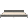 Dark gray velvet bed frame with headboard 200x200 cm by vidaXL, Beds and slatted bases - Ref: Foro24-3125715, Price: 223,49 €...