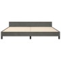 Dark gray velvet bed frame with headboard 200x200 cm by vidaXL, Beds and slatted bases - Ref: Foro24-3125898, Price: 249,84 €...