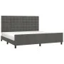 Estructura cama con cabecero terciopelo gris oscuro 200x200 cm de vidaXL, Camas y somieres - Ref: Foro24-3126020, Precio: 225...