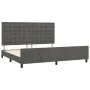 Estructura cama con cabecero terciopelo gris oscuro 200x200 cm de vidaXL, Camas y somieres - Ref: Foro24-3126020, Precio: 225...