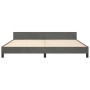 Dark gray velvet bed frame with headboard 200x200 cm by vidaXL, Beds and slatted bases - Ref: Foro24-3126020, Price: 226,67 €...