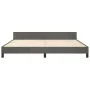Estructura cama con cabecero terciopelo gris oscuro 200x200 cm de vidaXL, Camas y somieres - Ref: Foro24-3126020, Precio: 225...