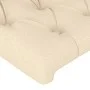 Bed frame with cream fabric headboard 90x190 cm by vidaXL, Beds and slatted bases - Ref: Foro24-3125265, Price: 165,54 €, Dis...
