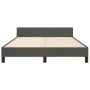 Estructura cama con cabecero terciopelo gris oscuro 140x200 cm de vidaXL, Camas y somieres - Ref: Foro24-3125819, Precio: 204...