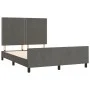 Estructura cama con cabecero terciopelo gris oscuro 140x200 cm de vidaXL, Camas y somieres - Ref: Foro24-3125697, Precio: 193...