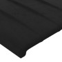 Estructura de cama con cabecero de terciopelo negro 100x200 cm