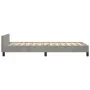 Light gray velvet bed frame with headboard 80x200 cm by vidaXL, Beds and slatted bases - Ref: Foro24-3125843, Price: 156,10 €...