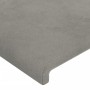 Light gray velvet bed frame with headboard 90x190 cm by vidaXL, Beds and slatted bases - Ref: Foro24-3125605, Price: 154,37 €...