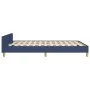 Bed frame with headboard gray taupe blue fabric 140x200 cm by vidaXL, Beds and slatted bases - Ref: Foro24-3125144, Price: 21...