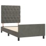 Dark gray velvet bed frame with headboard 80x200cm by vidaXL, Beds and slatted bases - Ref: Foro24-3125905, Price: 157,15 €, ...