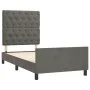 Dark gray velvet bed frame with headboard 80x200cm by vidaXL, Beds and slatted bases - Ref: Foro24-3125905, Price: 162,82 €, ...