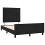 Bed frame with black velvet headboard 120x200 cm by vidaXL, Beds and slatted bases - Ref: Foro24-3125991, Price: 170,05 €, Di...