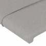 Light gray fabric bed frame with headboard 140x190 cm by vidaXL, Beds and slatted bases - Ref: Foro24-3125049, Price: 219,30 ...