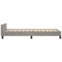 Light gray velvet bed frame with headboard 90x200 cm by vidaXL, Beds and slatted bases - Ref: Foro24-3125916, Price: 157,81 €...