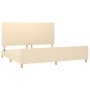 Bed frame with cream fabric headboard 200x200 cm by vidaXL, Beds and slatted bases - Ref: Foro24-3124924, Price: 265,40 €, Di...