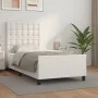 Bettgestell mit Kopfteil aus weißem Kunstleder 80x200cm von vidaXL, Betten und Lattenroste - Ref: Foro24-3125538, Preis: 139,...