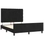 Bed frame with black velvet headboard 140x190 cm by vidaXL, Beds and slatted bases - Ref: Foro24-3125936, Price: 264,95 €, Di...