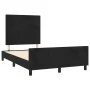 Bettgestell mit schwarzem Samtkopfteil 120x200 cm von vidaXL, Betten und Lattenroste - Ref: Foro24-3125625, Preis: 172,16 €, ...