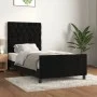 Estructura de cama con cabecero de terciopelo negro 80x200 cm de vidaXL, Camas y somieres - Ref: Foro24-3125906, Precio: 162,...