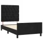 Bed frame with black velvet headboard 80x200 cm by vidaXL, Beds and slatted bases - Ref: Foro24-3125906, Price: 155,16 €, Dis...