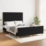 Bed frame with black fabric headboard 140x190 cm by vidaXL, Beds and slatted bases - Ref: Foro24-3125132, Price: 220,67 €, Di...