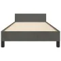Dark gray velvet bed frame with headboard 90x200cm by vidaXL, Beds and slatted bases - Ref: Foro24-3125856, Price: 136,38 €, ...