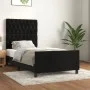 Bed frame with black velvet headboard 100x200 cm by vidaXL, Beds and slatted bases - Ref: Foro24-3125924, Price: 156,84 €, Di...