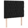 Bettgestell mit schwarzem Samtkopfteil 120x200 cm von vidaXL, Betten und Lattenroste - Ref: Foro24-3125930, Preis: 186,13 €, ...