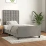 Light gray velvet bed frame with headboard 90x190 cm by vidaXL, Beds and slatted bases - Ref: Foro24-3125971, Price: 148,59 €...