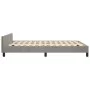 Bed frame with light gray velvet headboard 140x190cm by vidaXL, Beds and slatted bases - Ref: Foro24-3125995, Price: 215,08 €...