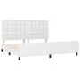 Bettgestell mit Kopfteil aus weißem Kunstleder, 200 x 200 cm von vidaXL, Betten und Lattenroste - Ref: Foro24-3125592, Preis:...