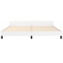 White synthetic leather headboard bed frame 200x200 cm by vidaXL, Beds and slatted bases - Ref: Foro24-3125592, Price: 250,54...