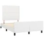Bettgestell mit Kopfteil aus weißem Kunstleder, 120 x 200 cm von vidaXL, Betten und Lattenroste - Ref: Foro24-3125440, Preis:...
