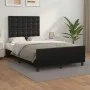 Bed frame with headboard black synthetic leather 120x200cm by vidaXL, Beds and slatted bases - Ref: Foro24-3125561, Price: 17...