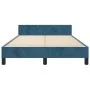 Dark blue velvet bed frame with headboard 120x200cm by vidaXL, Beds and slatted bases - Ref: Foro24-3125871, Price: 171,03 €,...