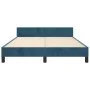 Dark blue velvet bed frame with headboard 140x200 cm by vidaXL, Beds and slatted bases - Ref: Foro24-3125944, Price: 232,26 €...