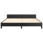 Bettgestell mit Kopfteil aus schwarzem Kunstleder 180x200cm von vidaXL, Betten und Lattenroste - Ref: Foro24-3125463, Preis: ...