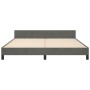 Dunkelgrauer Samtbettrahmen mit Kopfteil 180x200 cm von vidaXL, Betten und Lattenroste - Ref: Foro24-3126014, Preis: 232,84 €...