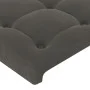 Bed frame with dark gray velvet headboard 180x200 cm by vidaXL, Beds and slatted bases - Ref: Foro24-3126014, Price: 229,88 €...