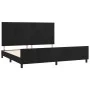 Bed frame with black velvet headboard 200x200 cm by vidaXL, Beds and slatted bases - Ref: Foro24-3125899, Price: 230,76 €, Di...
