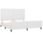 Estructura de cama cabecero cuero sintético blanco 180x200 cm de vidaXL, Camas y somieres - Ref: Foro24-3125464, Precio: 274,...